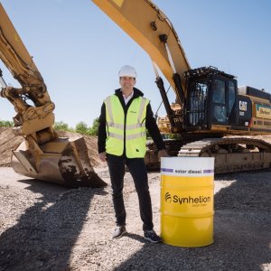 Synhelion fuels first construction machine with renewable diesel