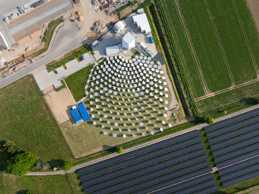 Synhelion's renewable fuel plant DAWN viewed from above