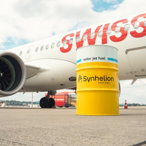 SWISS becomes world&rsquo;s first airline to integrate Synhelion solar fuel into its flight operations