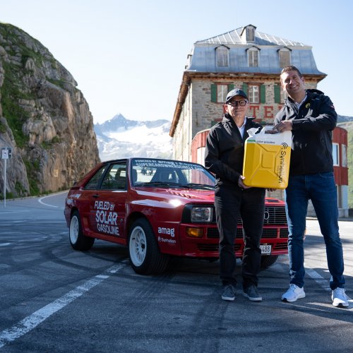 Synhelion fuels first car with solar gasoline