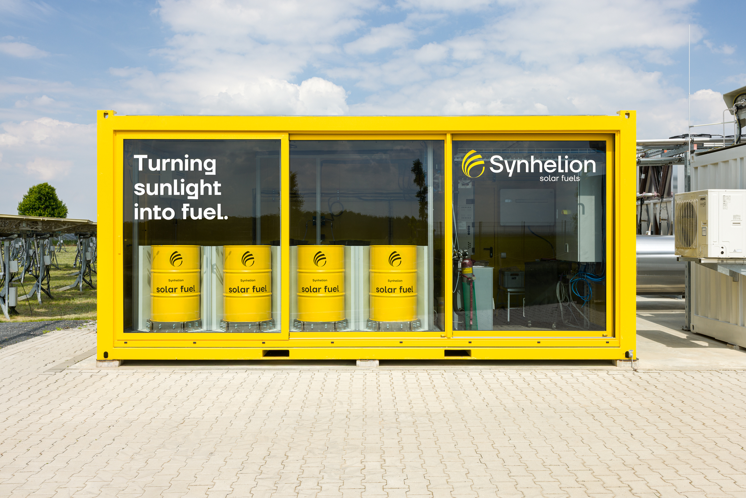 Storage and showroom for Synhelion’s solar synthetic crude oil.
