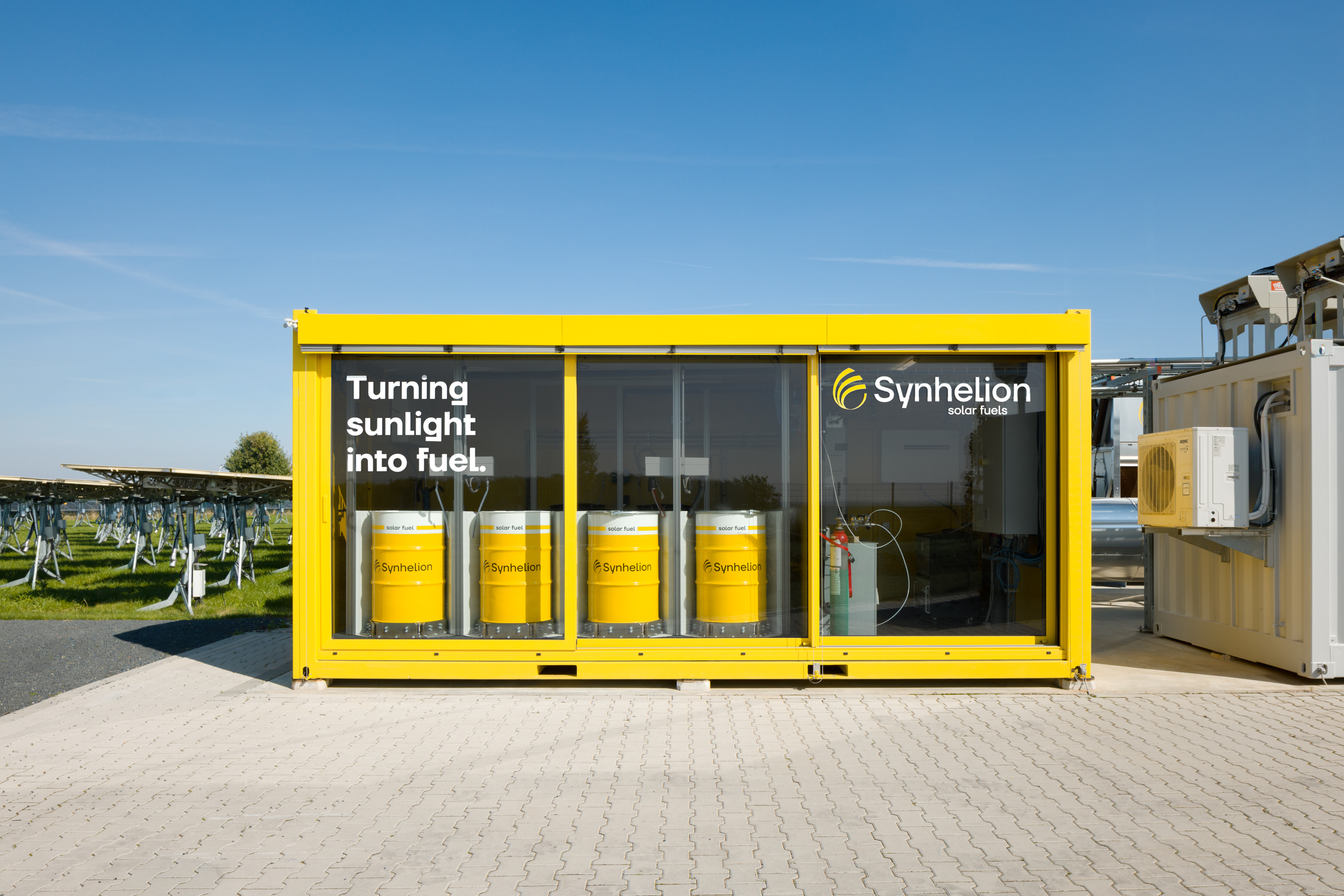 Storage and showroom for Synhelion’s solar synthetic crude oil.